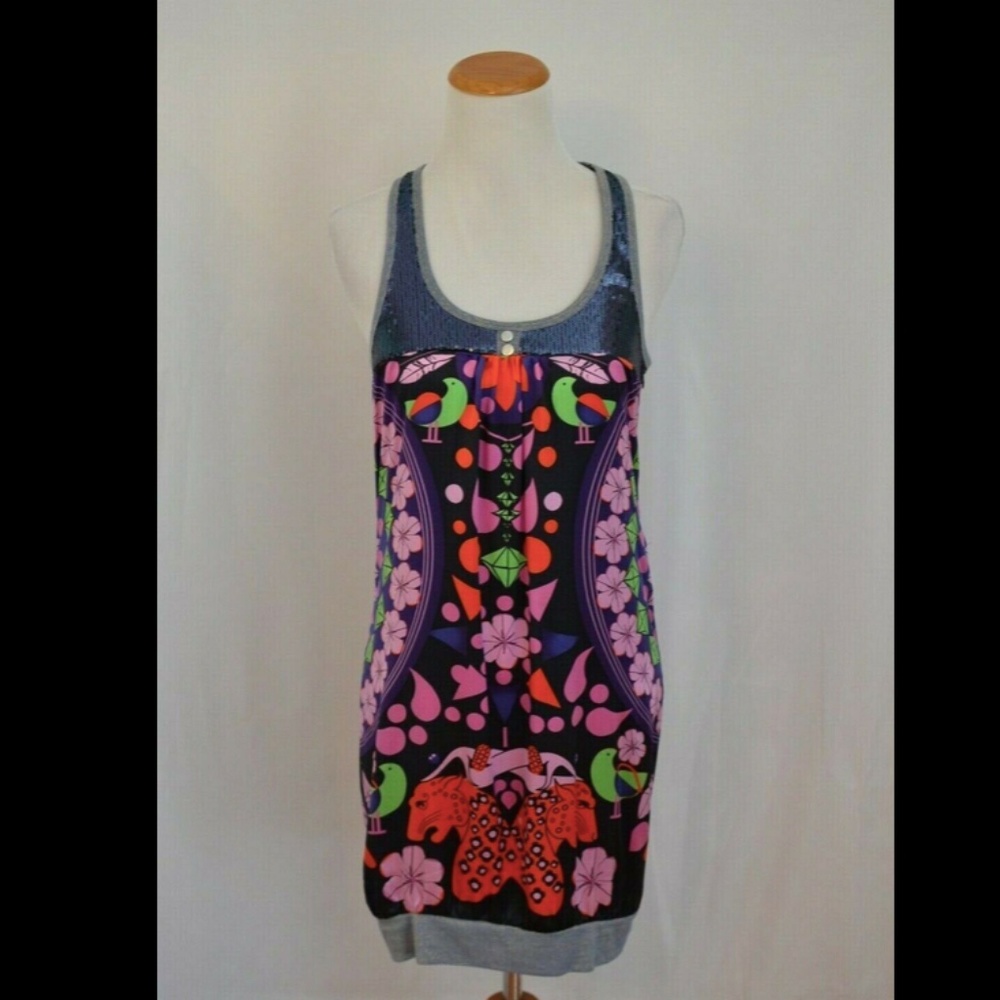 Custo Barcelona Premium Purple Tunic Dress XS